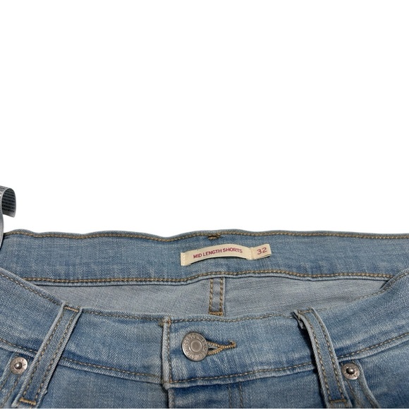 Levi's Blue Jean Shorts Casual Denim Style - Picture 3 of 5